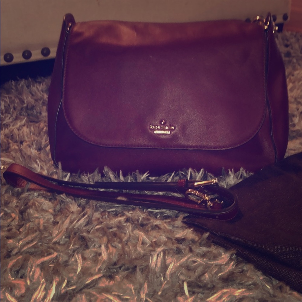 Burgundy Kate Spade Bag